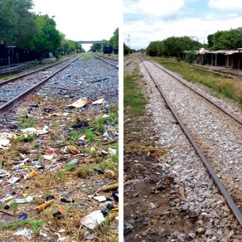 Autoridades atienden llamado de limpieza en la vías del ferrocarril