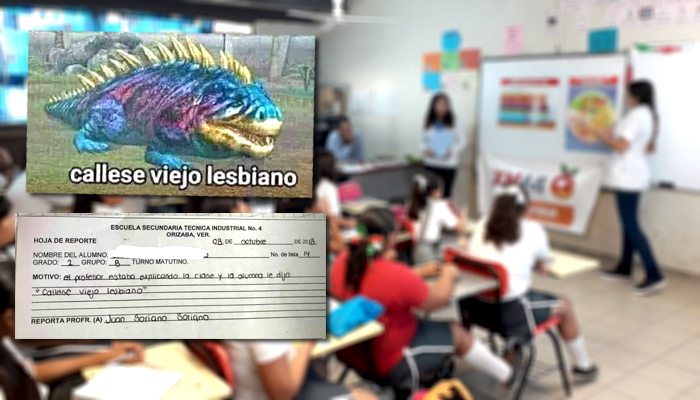 Niña le grita a su maestro “cállese viejo lesbiano” en plena clase