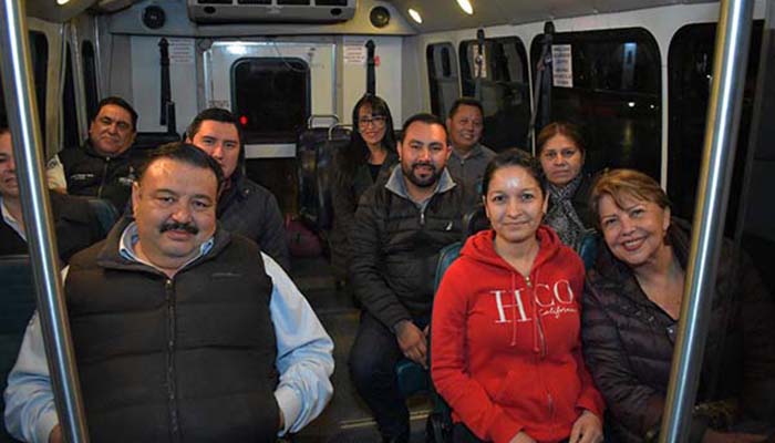Alcalde de Río Bravo inaugura ruta nocturna de transporte público gratuito