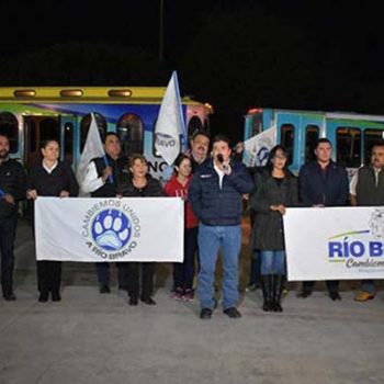 Alcalde de Río Bravo inaugura ruta nocturna de transporte público gratuito