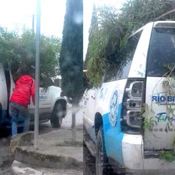 Suburban municipales de Río Bravo hacen las labores de limpieza