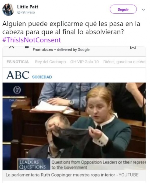 Por usar tanga con encaje, culpan a mujer de ser violada