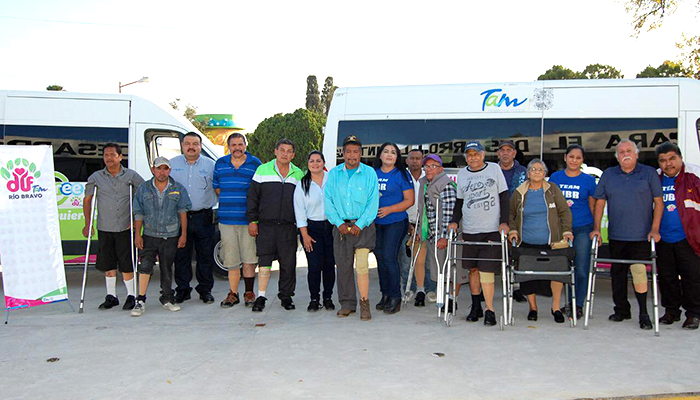 DIF Tamaulipas entrega prótesis a ciudadanos de Río Bravo