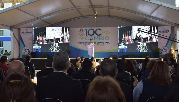 Presenta Presidente Municipal, 100 Días de Cambio en Río Bravo