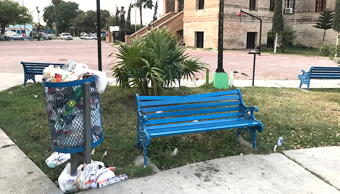 Casa de la Cultura de Río Bravo necesita limpieza y contenedores de basura