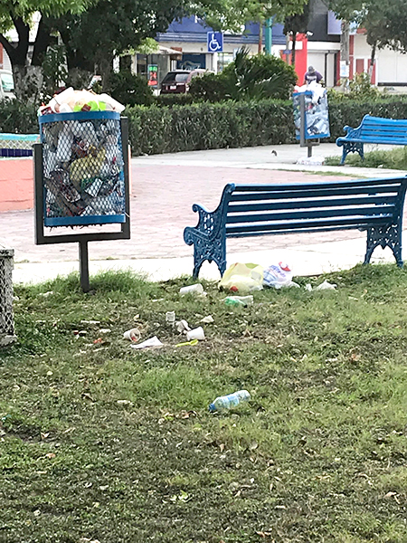 Casa de la Cultura de Río Bravo necesita limpieza y contenedores de basura