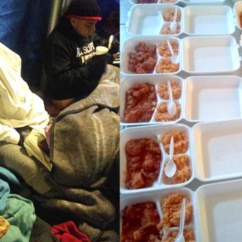 Migrantes en Reynosa desprecian los platillos que les preparó una señora