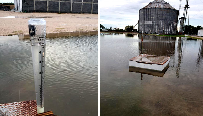 Hasta casi 5 pulgadas de agua por lluvias en Río Bravo