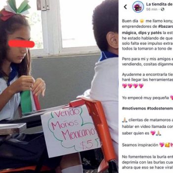 Compañeros de escuela humillan a niña por vender moños a 5 pesos en Matamoros