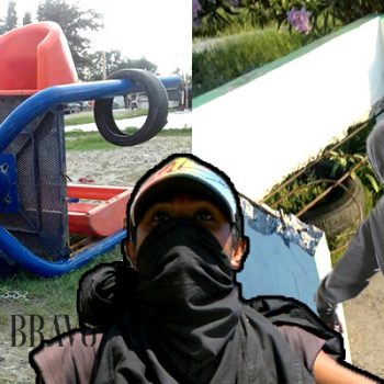 Jóvenes destruyen plaza en colonia Hacienda las Brisas de Río Bravo
