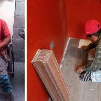 Albañil discapacitado busca trabajo para sacar adelante a su familia