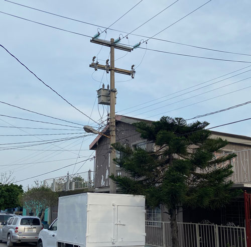 Transformador en calle General Cepeda