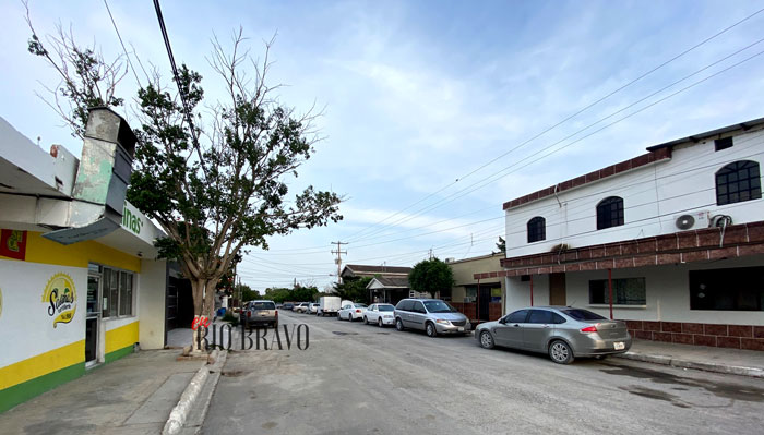 Calle General Cepeda, colonia Morelos en Río Bravo