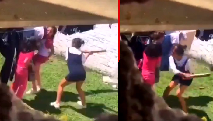 Mujer golpea brutalmente a dos niñas pequeñas con un barrote (VIDEO)