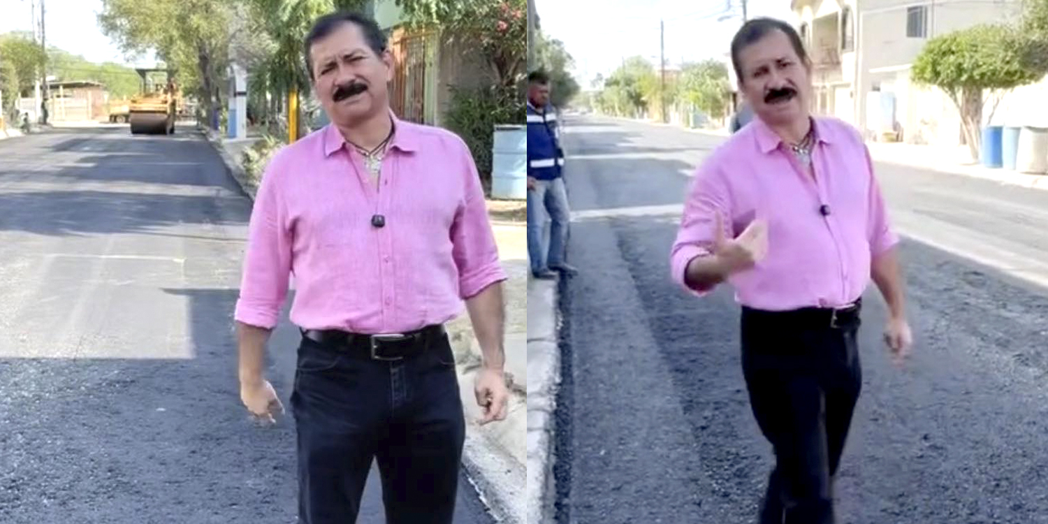 Almaraz supervisa avance de pavimentación en la colonia Fovissste San Diego