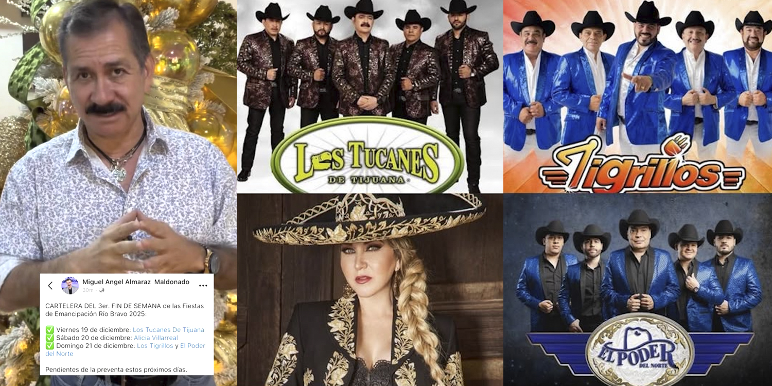 Alcalde revela a los artistas estelares que se presentarán en diciembre