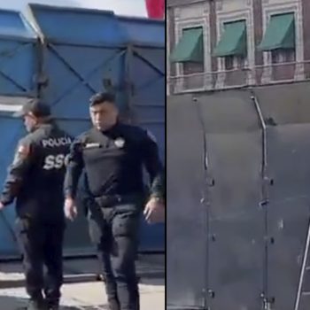 Blindan Palacio Nacional por marcha de la Generación Z