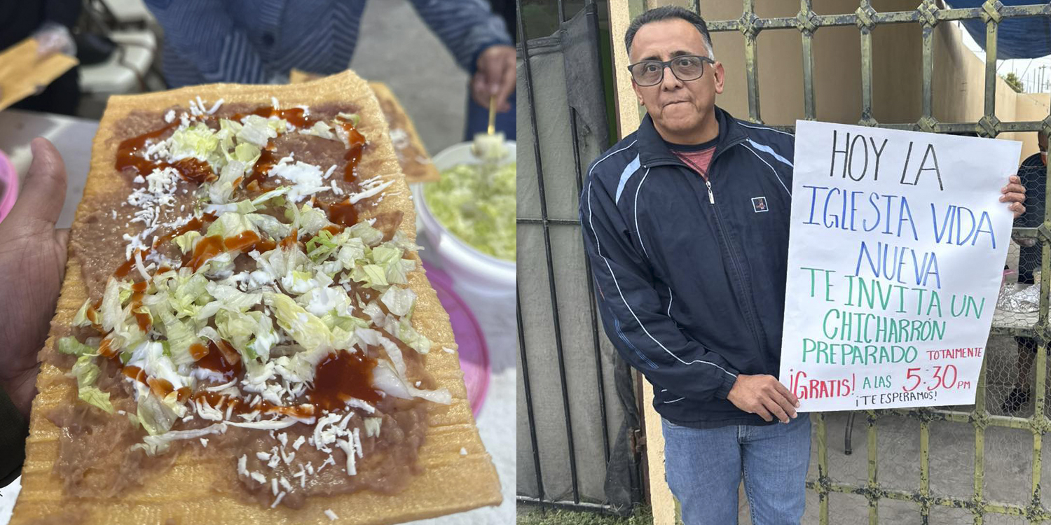 Iglesia Vida Nueva en Río Bravo, te invita un chicharrón preparado