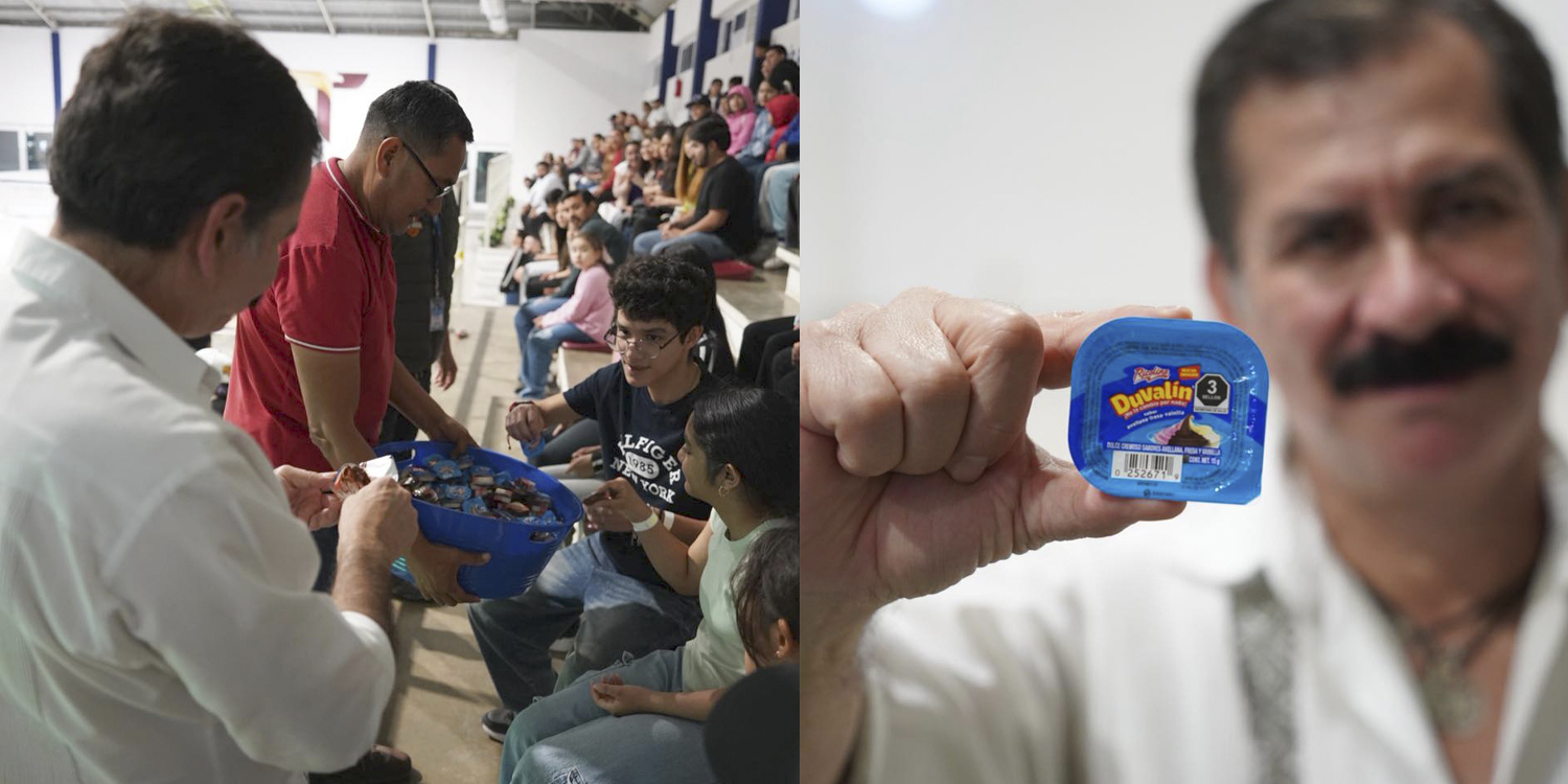 Almaraz regala duvalines en la Feria de Río Bravo