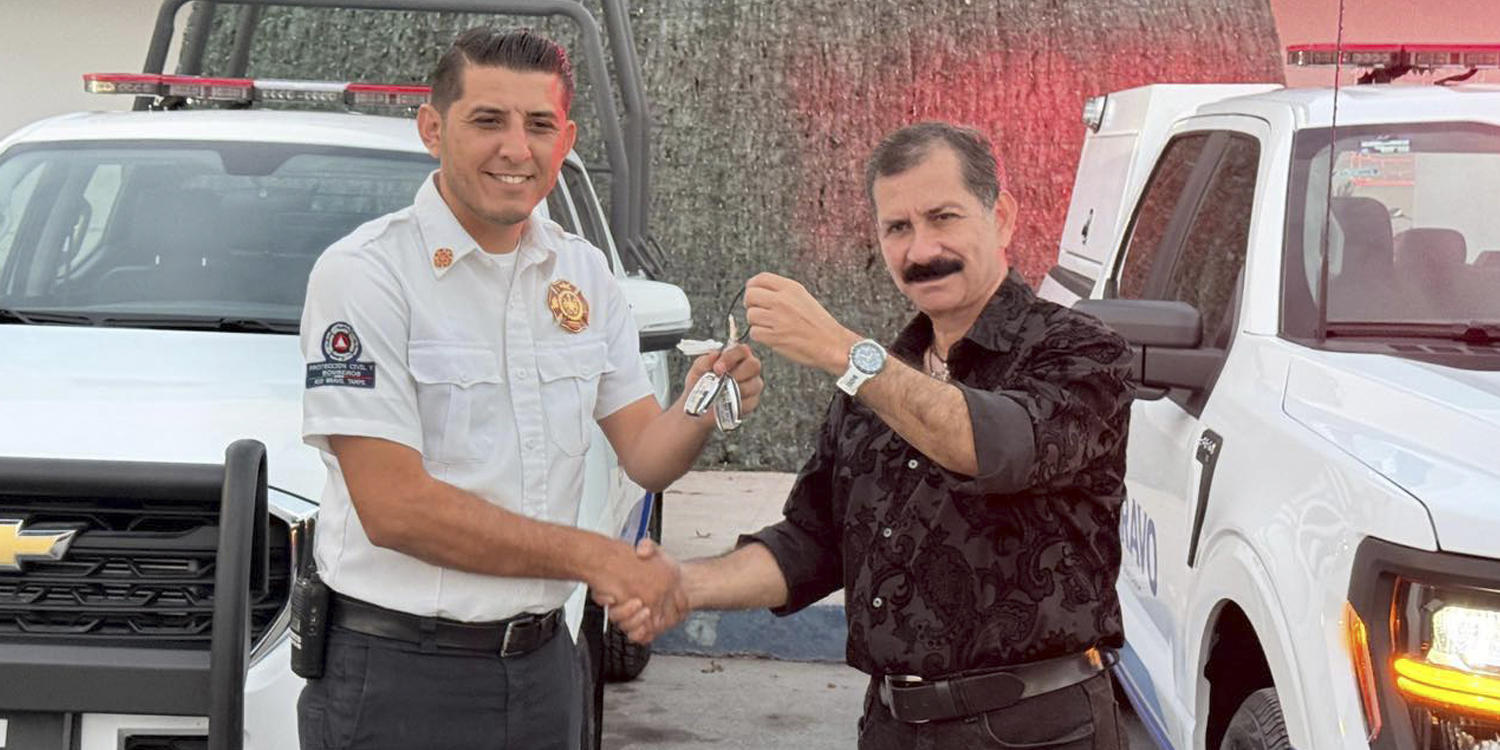 Camionetas nuevas para Protección Civil y Bomberos de Río Bravo