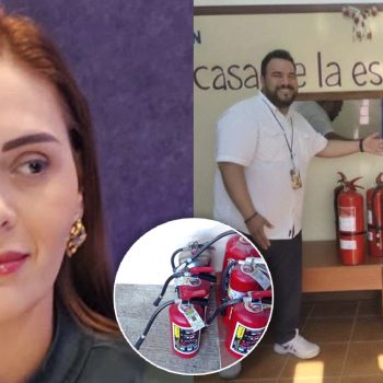 Casandra refuerza seguridad en casa hogar “Casa de la Esperanza”