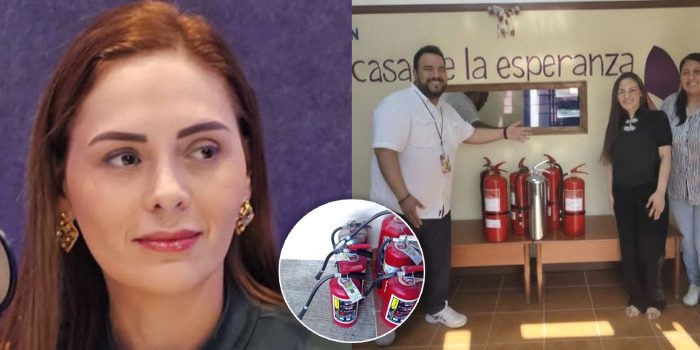 Casandra refuerza seguridad en casa hogar “Casa de la Esperanza”