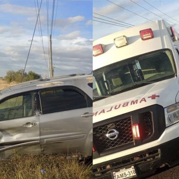 Reportan accidente vehicular en la Brecha 12