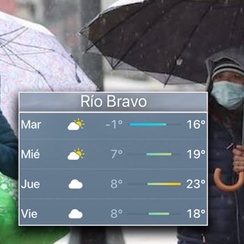 Río Bravo continuará con clima congelante