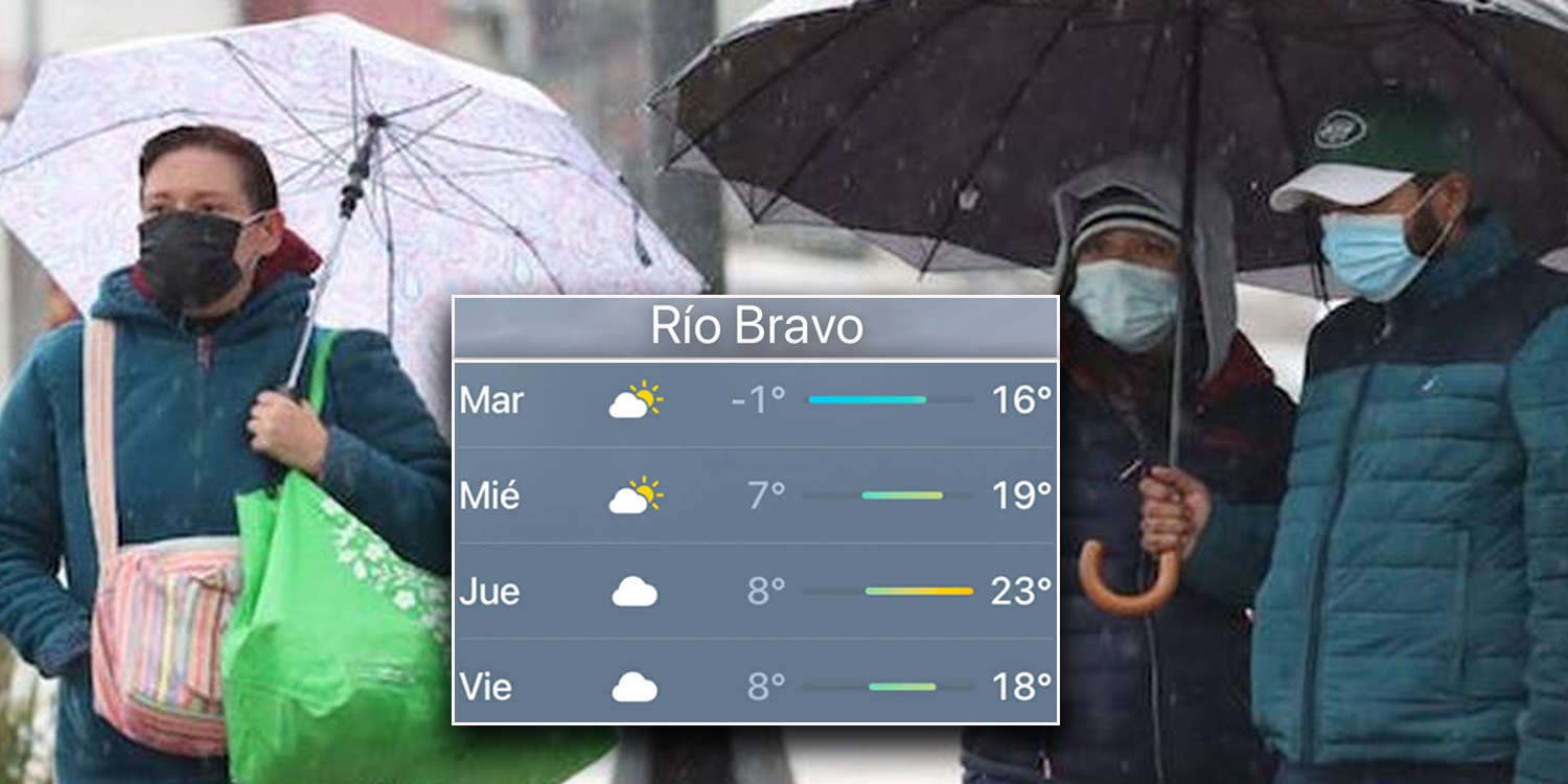 Río Bravo continuará con clima congelante