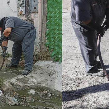 Comapa Río Bravo realiza limpieza y desazolves en distintos sectores