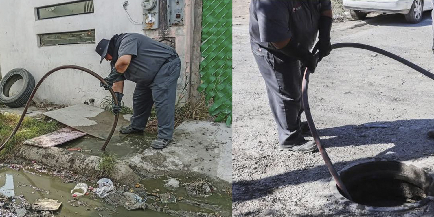 Comapa Río Bravo realiza limpieza y desazolves en distintos sectores