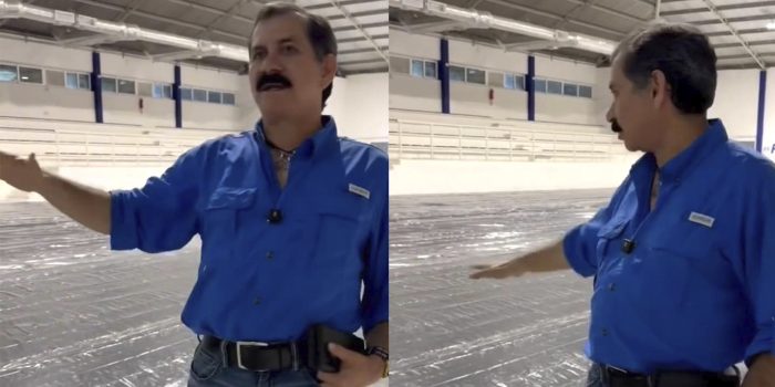 Inicia instalación de nueva duela en el gimnasio Las Liebres