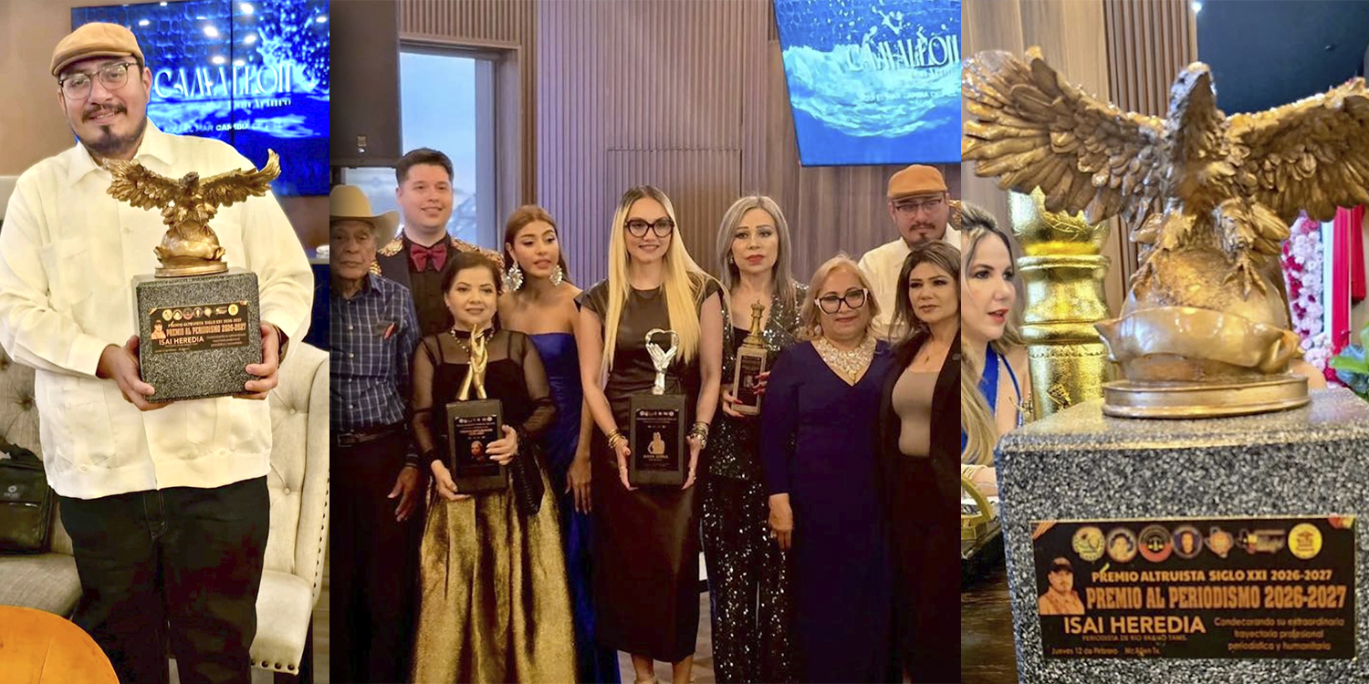 Isaí Heredia recibe el Premio Altruista Siglo XXI al Periodismo
