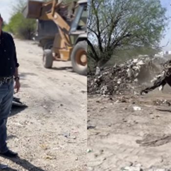 Almaraz elimina basurero clandestino en la brecha 26