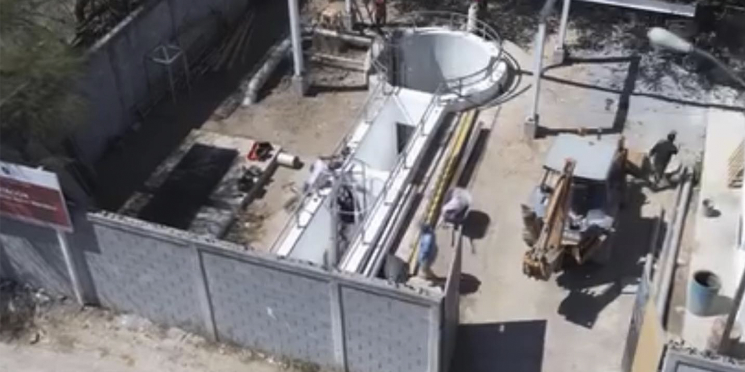 COMAPA continúa rehabilitación del cárcamo en Nuevo Progreso