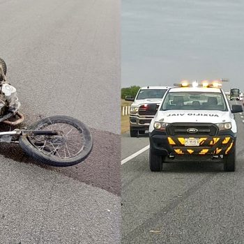 Muere motociclista en accidente en autopista Reynosa-Matamoros