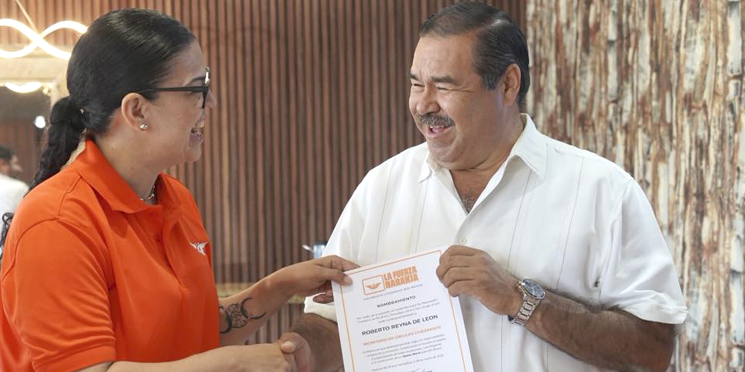 Regidor Roberto Reyna de León se suma a Movimiento Ciudadano en Río Bravo