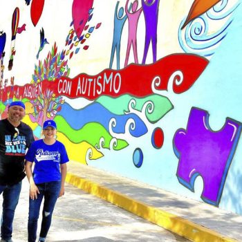 El mural más grande dedicado al autismo en México está en Río Bravo