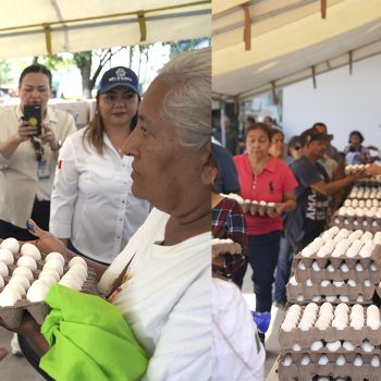 Gobierno de Río Bravo, realiza entrega de 10 mil cartones de huevo