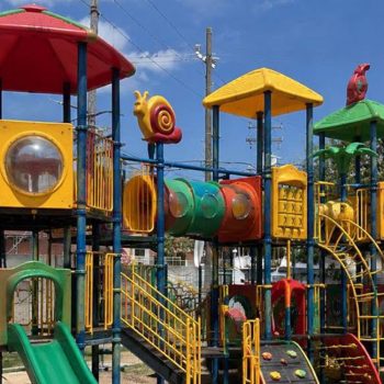 Anuncia alcalde nuevo juego infantil para el gimnasio Las Liebres 